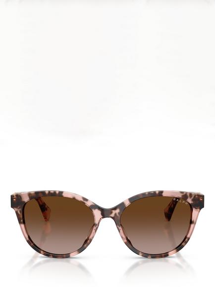 Ralph Lauren Ralph by Ralph Lauren RA5357 Women's Round Sunglasses, Pink Havana - view 2, Pink Havana
