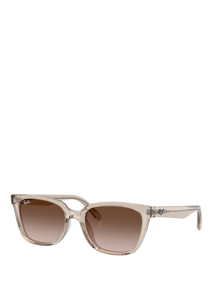 Ray-Ban RB2243 Unisex Irregular Sunglasses, Transparent Light Brown, Transparent Light Brown