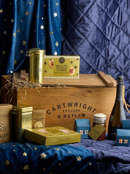 Cartwright & Butler Golden Christmas Hamper - view 2, Multi