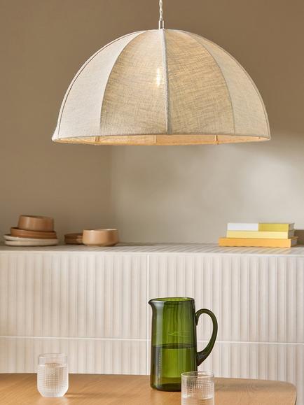 MADE Benny Easy Fit Pendant Lampshade, Natural - view 2, Natural