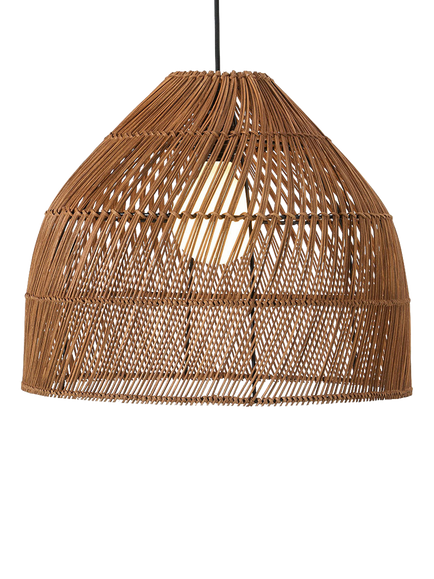 MADE Java Rattan Easy Fit Pendant Lampshade, Dark Natural, Dark Natural