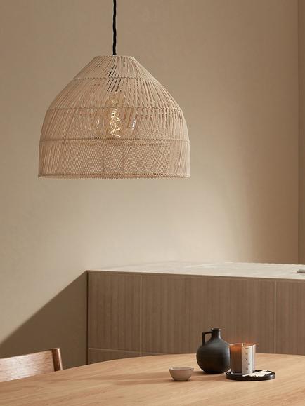 MADE Java Rattan Easy Fit Pendant Lampshade, Natural - view 2, Natural