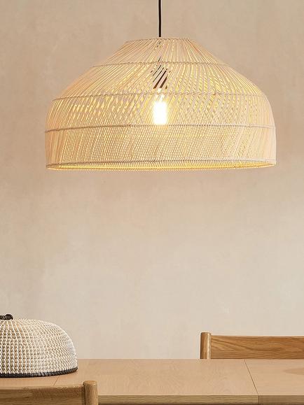 MADE Java Rattan Easy Fit Extra Large Pendant Lampshade, Natural - view 2, Natural