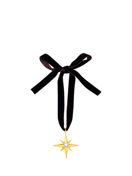 Orelia 18ct Gold Plated Starburst Christmas Ornament, Pale Gold
