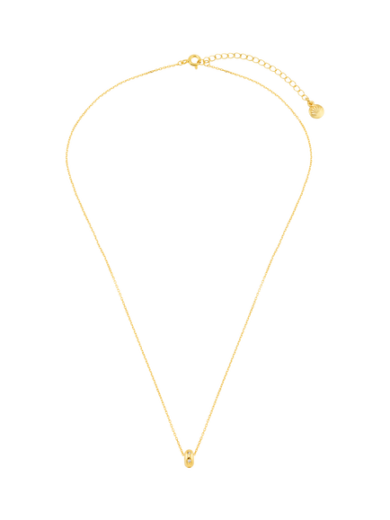 Orelia Mini Crystal Starburst Rondel 18ct Gold Plated Necklace - view 2, Crystal