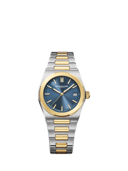 Raymond Weil Men's A.R.T Automatic 38mm Round Bracelet Strap Watch, Yellow & Silver, Yellow & Silver
