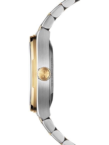 Raymond Weil Men's A.R.T Automatic 38mm Round Bracelet Strap Watch, Yellow & Silver - view 2, Yellow & Silver