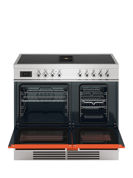 Bertazzoni Air-Tec PROCH104 100cm Electric Range Cooker with Induction Hob - view 2, Gloss Orange