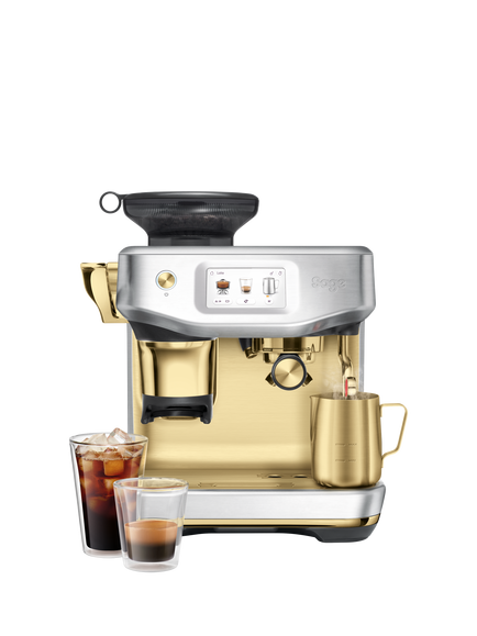 Sage SES882BSB4GUK1 Automatic Bean to Cup Coffee Machine, Brushed Stainless Steel Brass, Brushed Stainless Steel Brass