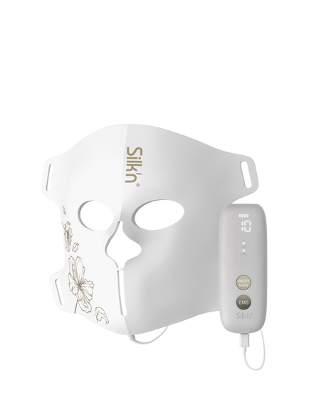 Silk'n LED EMS Light Therapy Face Mask, White, White