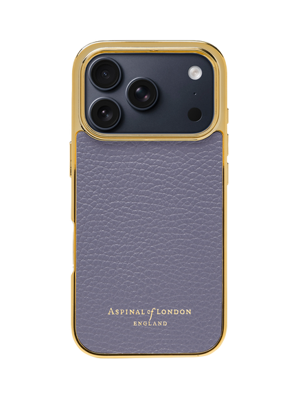 Aspinal of London iPhone 18 Pro Leather Phone Case, Slate, Slate
