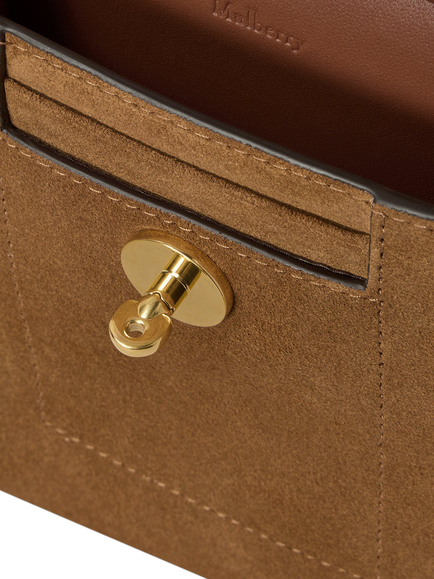 Mulberry Antony Mini Messenger Bag, Vintage Oak - view 2, Vintage Oak