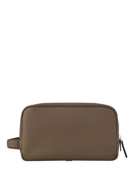 Mulberry Heritage Wash Bag, Mushroom - view 2, Mushroom