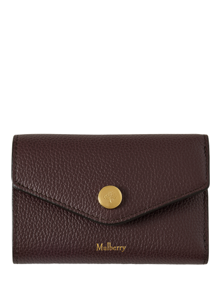 Mulberry Folded Multi Card Wallet, Oxblood, Oxblood