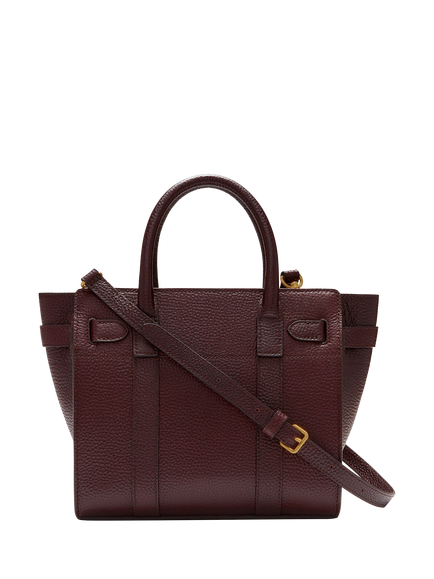 Mulberry Mini Zipped Bayswater Handbag, Oxblood - view 2, Oxblood