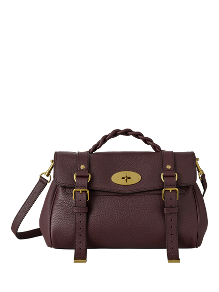 Mulberry Alexa Leather Satchel Bag, Oxblood, Oxblood