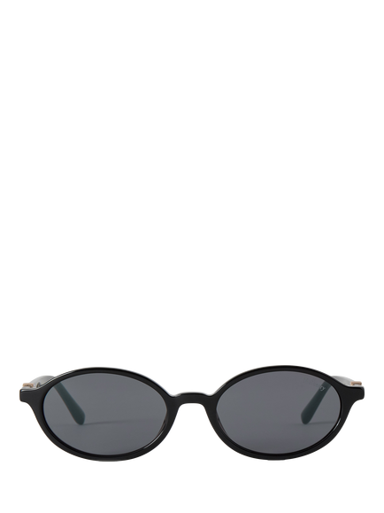 Mulberry Jennie Women's Oval Sunglasses, Black, Black