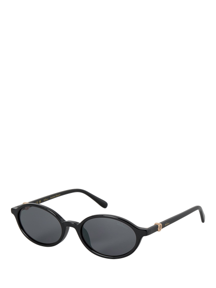 Mulberry Jennie Women's Oval Sunglasses, Black - view 2, Black