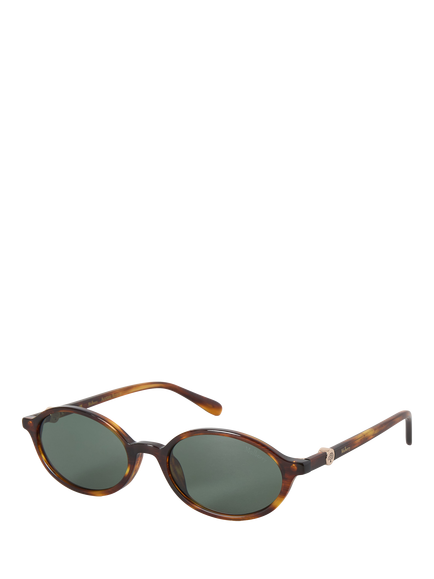 Mulberry Jennie Women's Oval Sunglasses, Tortoiseshell - view 2, Tortoiseshell