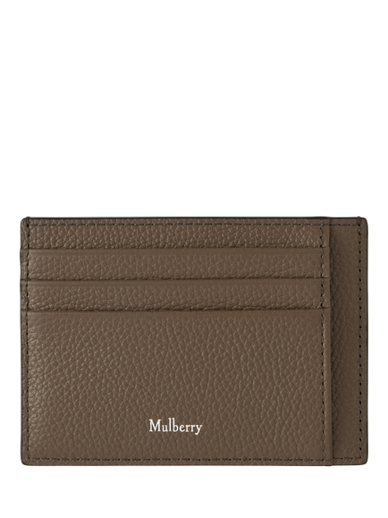 Mulberry Leather Card Holder, Mushroom, Mushroom
