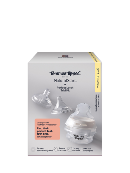 Tommee Tippee Natural Start & Perfect Latch Teat Trial Kit, 60ml, Extra Slow Flow - view 2, Multi