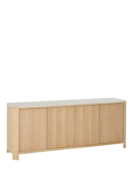 John Lewis OUTLET Scoop 4 Door Sideboard, Oak, Oak