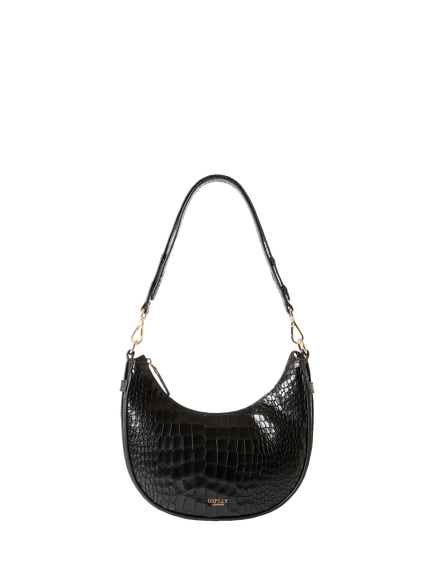 OSPREY LONDON Piper Mini Shoulder Bag, Black
