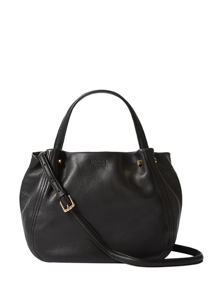 OSPREY LONDON Small Puff Ball Bag, Black