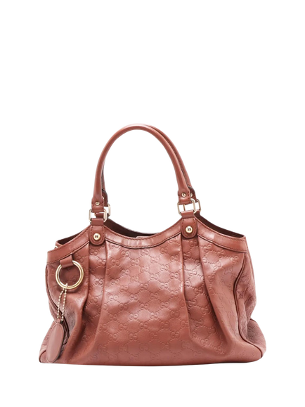 Pre-loved GUCCI Sukey Guccissima Leather Bag, Brown, Brown