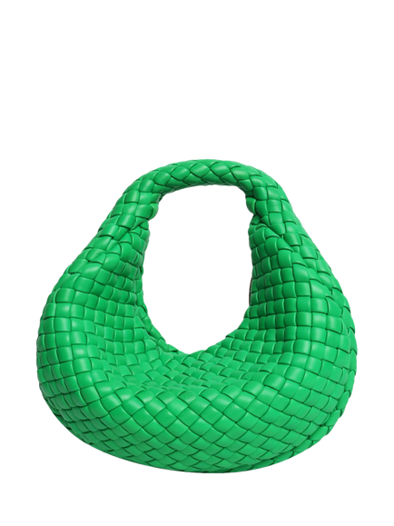 Pre-loved Bottega Veneta Padded Jodie Intecciato Top Handle Bag, Green, Green