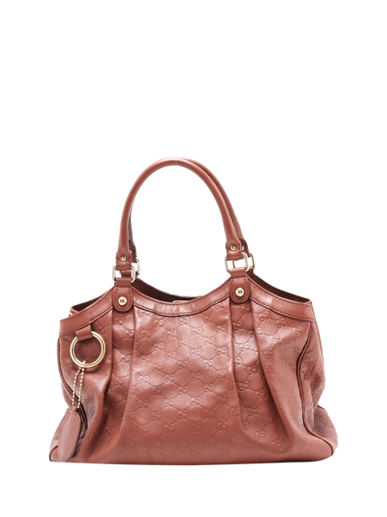 Pre-loved GUCCI Sukey Guccissima Leather Bag, Brown, Brown