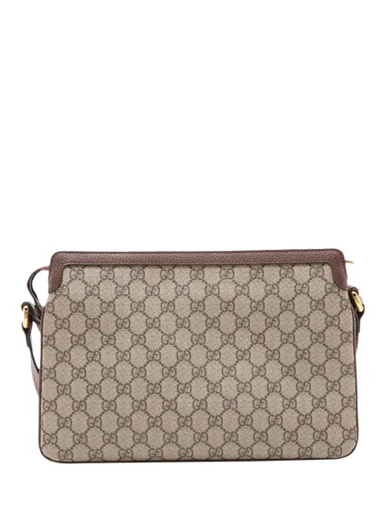 Pre-loved GUCCI GG Supreme Shoulder Bag, Brown - view 2, Brown
