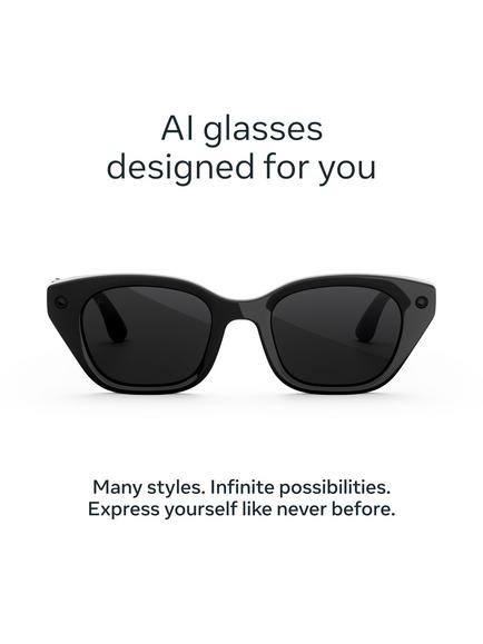 Meta Glasses Capri - view 2, Black