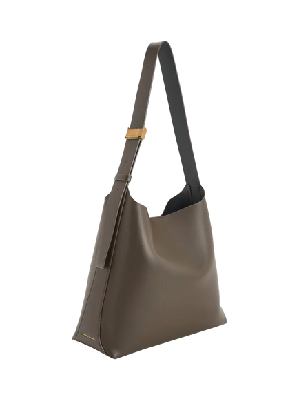 CHARLES & KEITH Edna Tote Bag, Dark Moss - view 2, Dark Moss