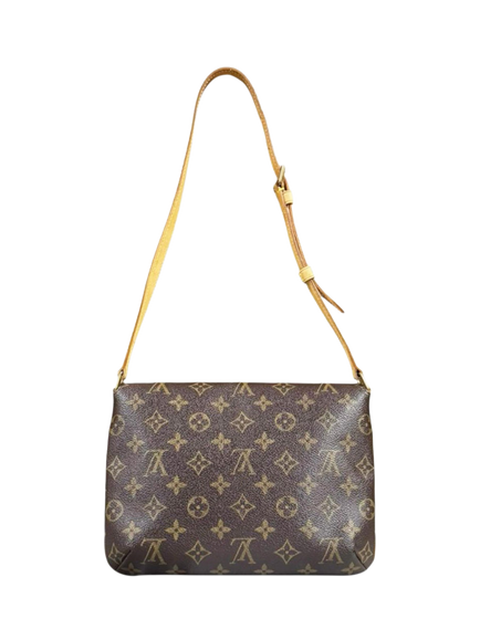 Pre-loved Louis Vuitton Vintage 2001 Monogram Musette Tango Shoulder Bag, Brown, Brown