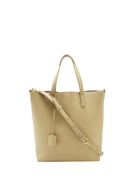 Pre-loved SAINT LAURENT Toy Shopping Leather Tote Bag, Neutral, Neutral
