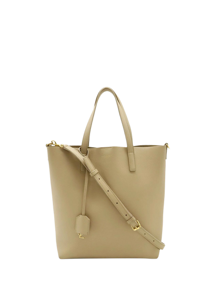 Pre-loved SAINT LAURENT Toy Shopping Leather Tote Bag, Neutral - view 2, Neutral