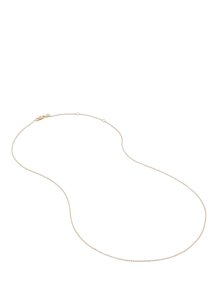 Monica Vinader 14ct Yellow Gold Fine Chain Necklace, Gold