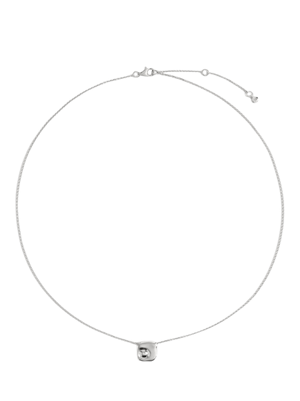 Monica Vinader Amaia Chain Pendant Necklace, Silver, Silver