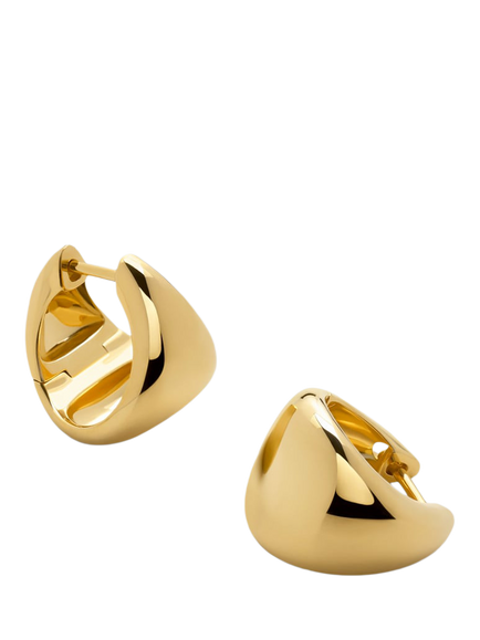 Monica Vinader Tapered Small Hoop Earrings, Gold, Gold