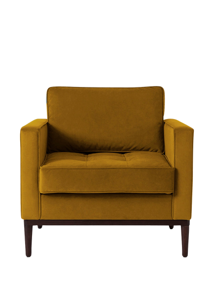 Swyft OUTLET Model 02 Armchair, Like New, Velvet Mustard, Velvet Mustard