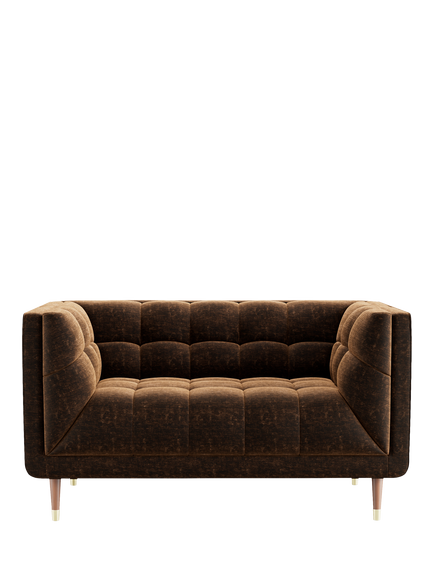At the Helm OUTLET Grace Small 2 Seater Sofa, Balmoral Brown Bramble, V037 Brown Bramble
