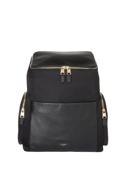 Storksak Alyssa Changing Bag, Black/Gold, Black/Gold