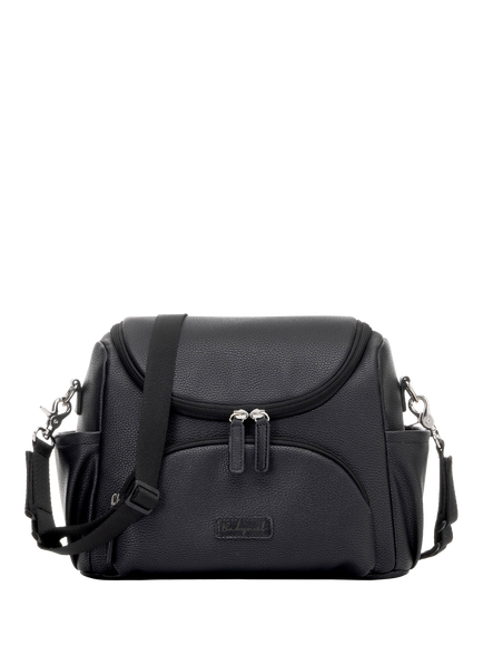 Babymel Lenni Vegan Leather Compact Changing Bag, Black