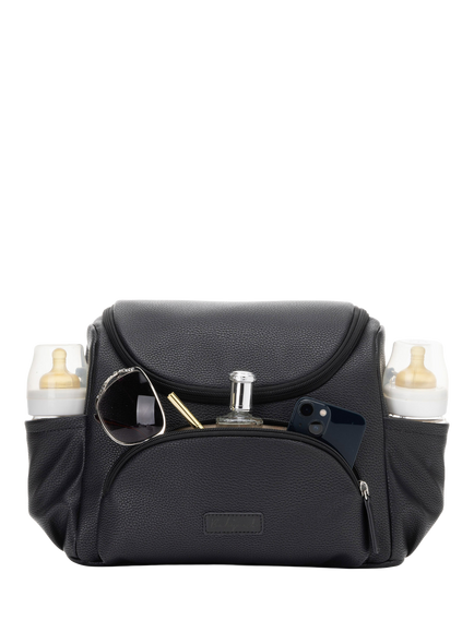 Babymel Lenni Vegan Leather Compact Changing Bag - view 2, Black