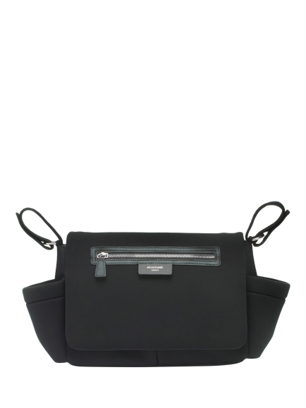 Storksak Luxe Stroller Organiser, Black/Silver, Black/Silver