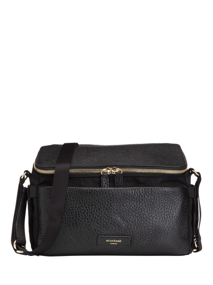 Storksak Alyssa Stroller Bag, Black/Gold, Black/Gold
