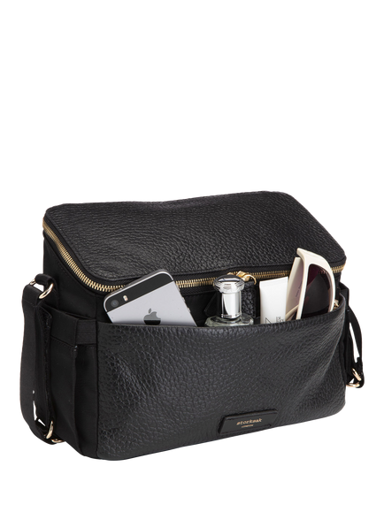 Storksak Alyssa Stroller Bag, Black/Gold - view 2, Black/Gold