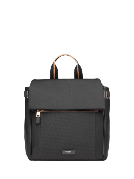 Storksak St James Scuba Changing Bag, Black/Rose Gold, Black/Rose Gold