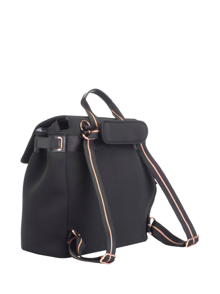 Storksak St James Scuba Changing Bag, Black/Rose Gold - view 2, Black/Rose Gold